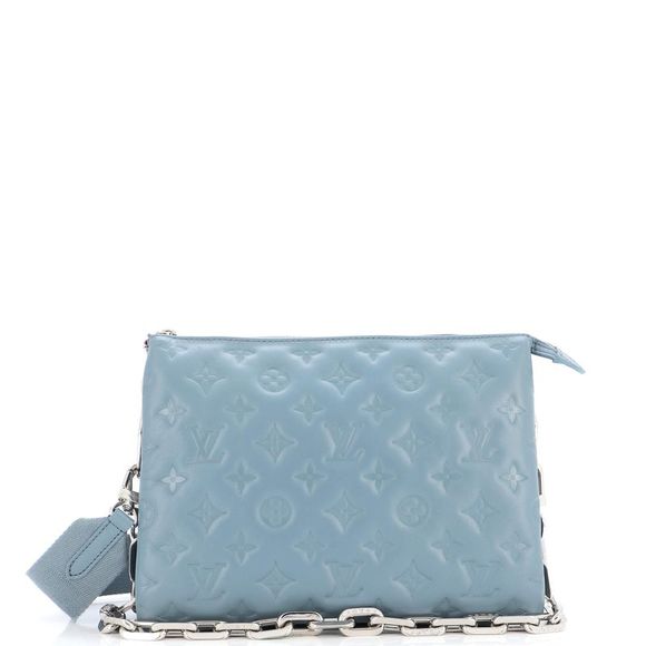 Louis Vuitton Handbags - Louis Vuitton Coussin Bag Monogram Embossed Lambskin PM Blue